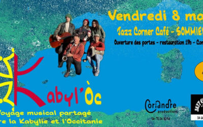 Concert Kabyl’Òc au Jazz Corner Café Sommières